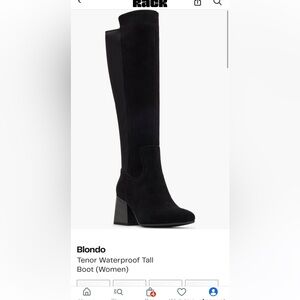 Blondo Black Over the Knee Waterproof Boots